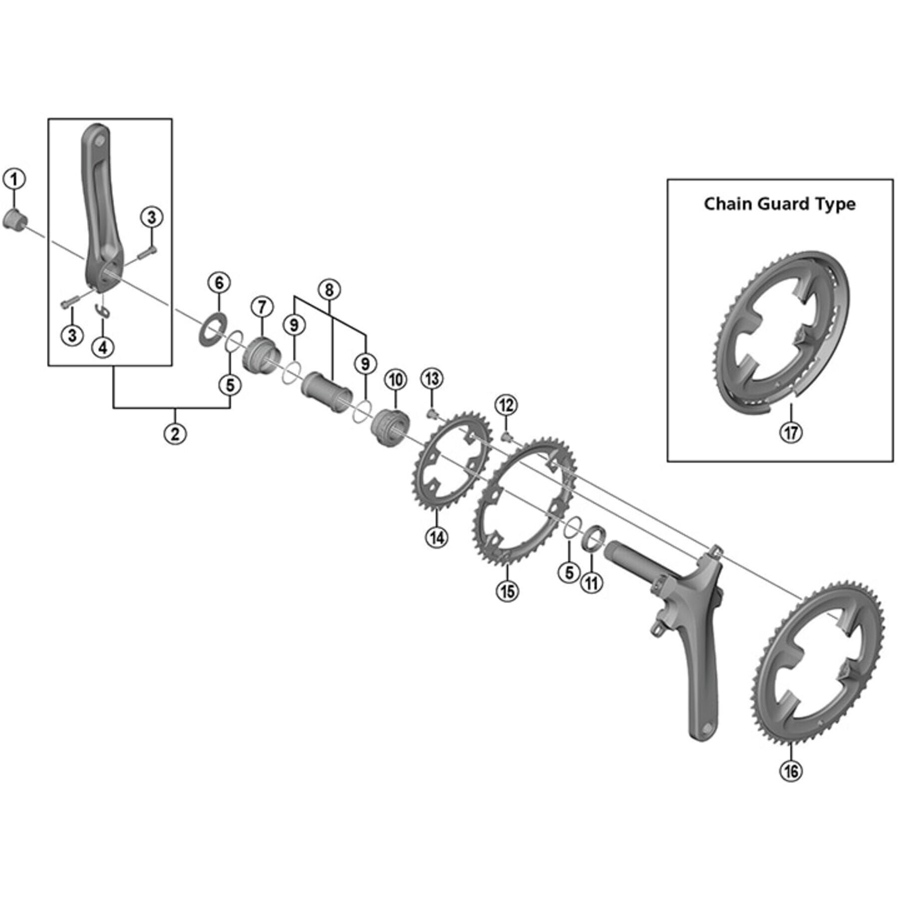 Shimano Spares FC-M552 inner gear fixing bolt