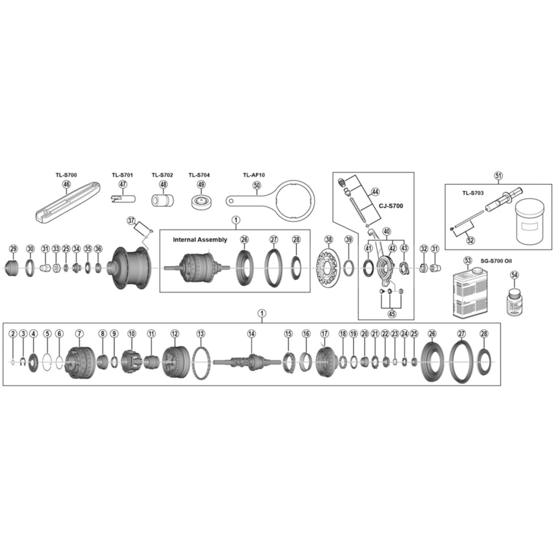 Shimano Spares CJ-S700 cassette joint unit