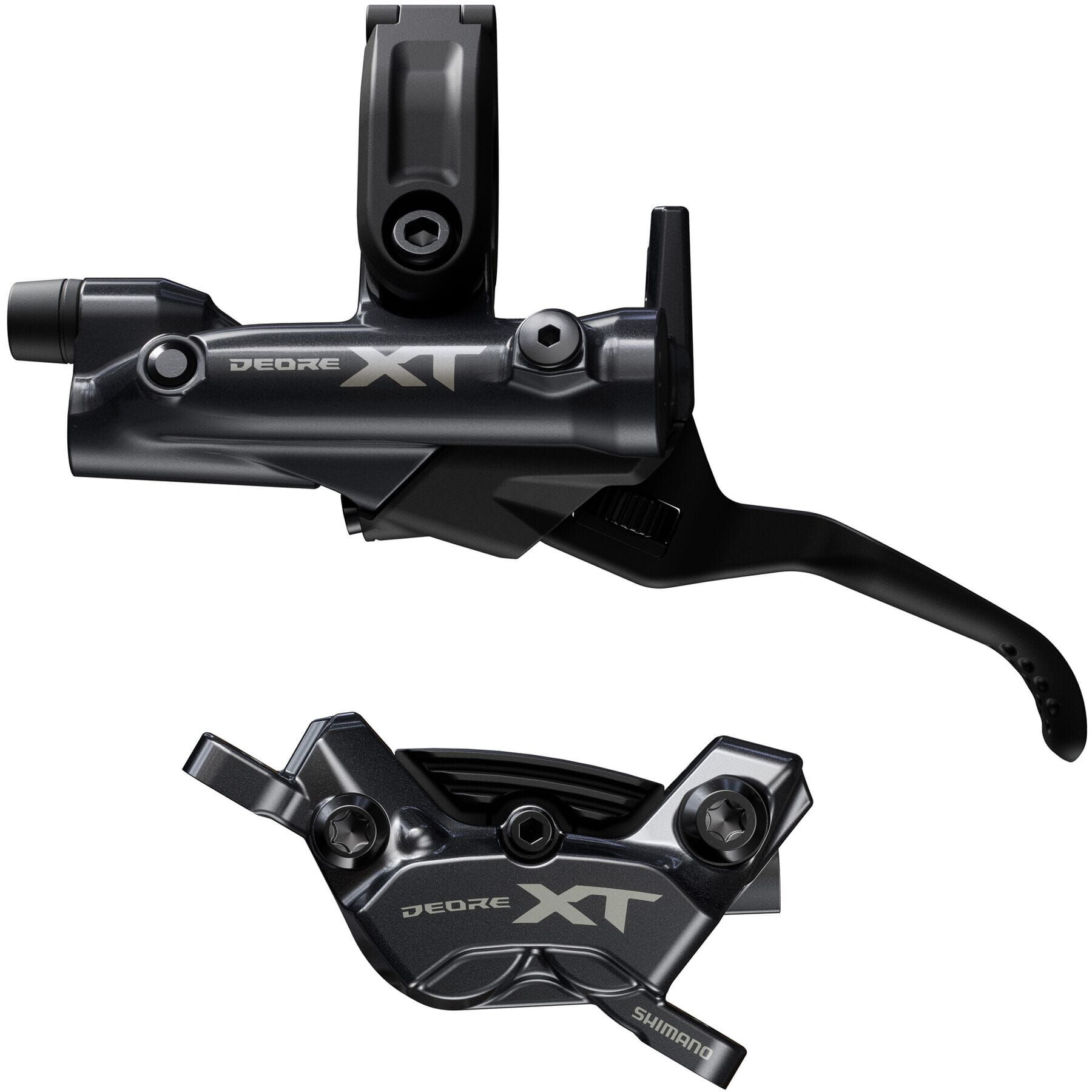 Shimano Deore XT BR-M8220/BL-M8200 XT 4 pot bled brake lever/post mount calliper