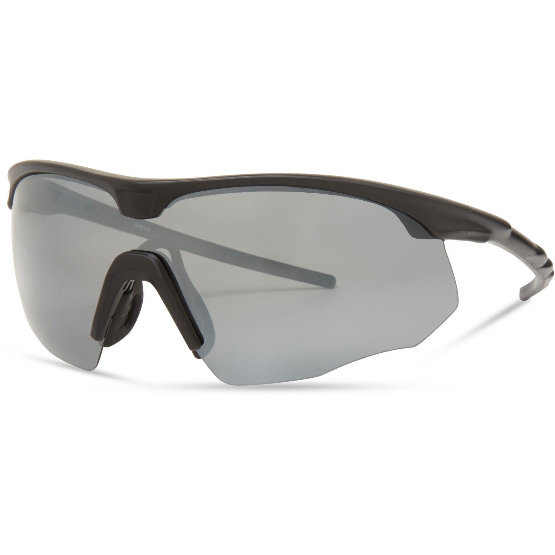 Madison Eyewear Shields Matt Black Sunglasses - 3 Polarised Lens Pack - Silver Mirror / Bronze Mirror / Yellow