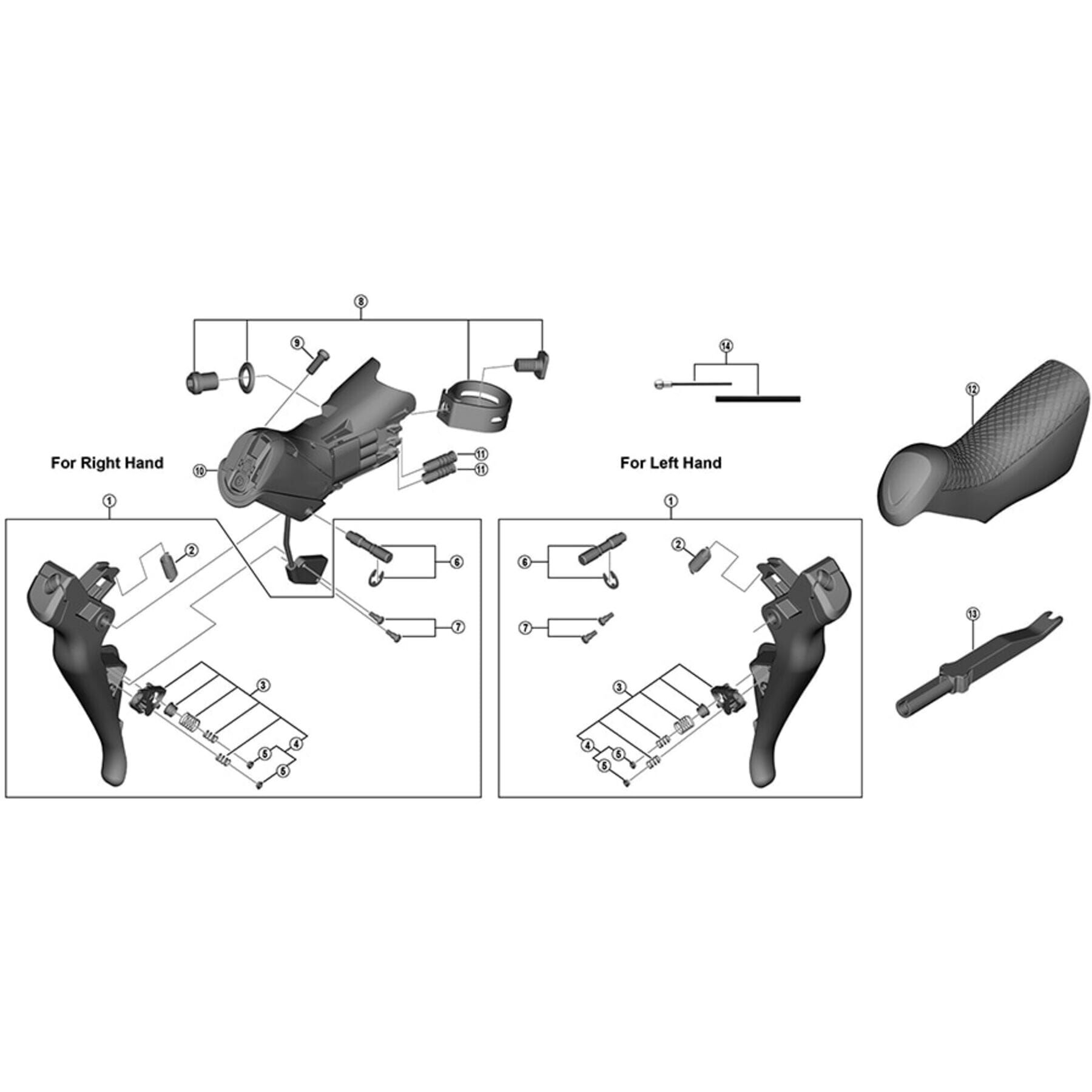 Shimano Spares ST-R8050 clamp band unit