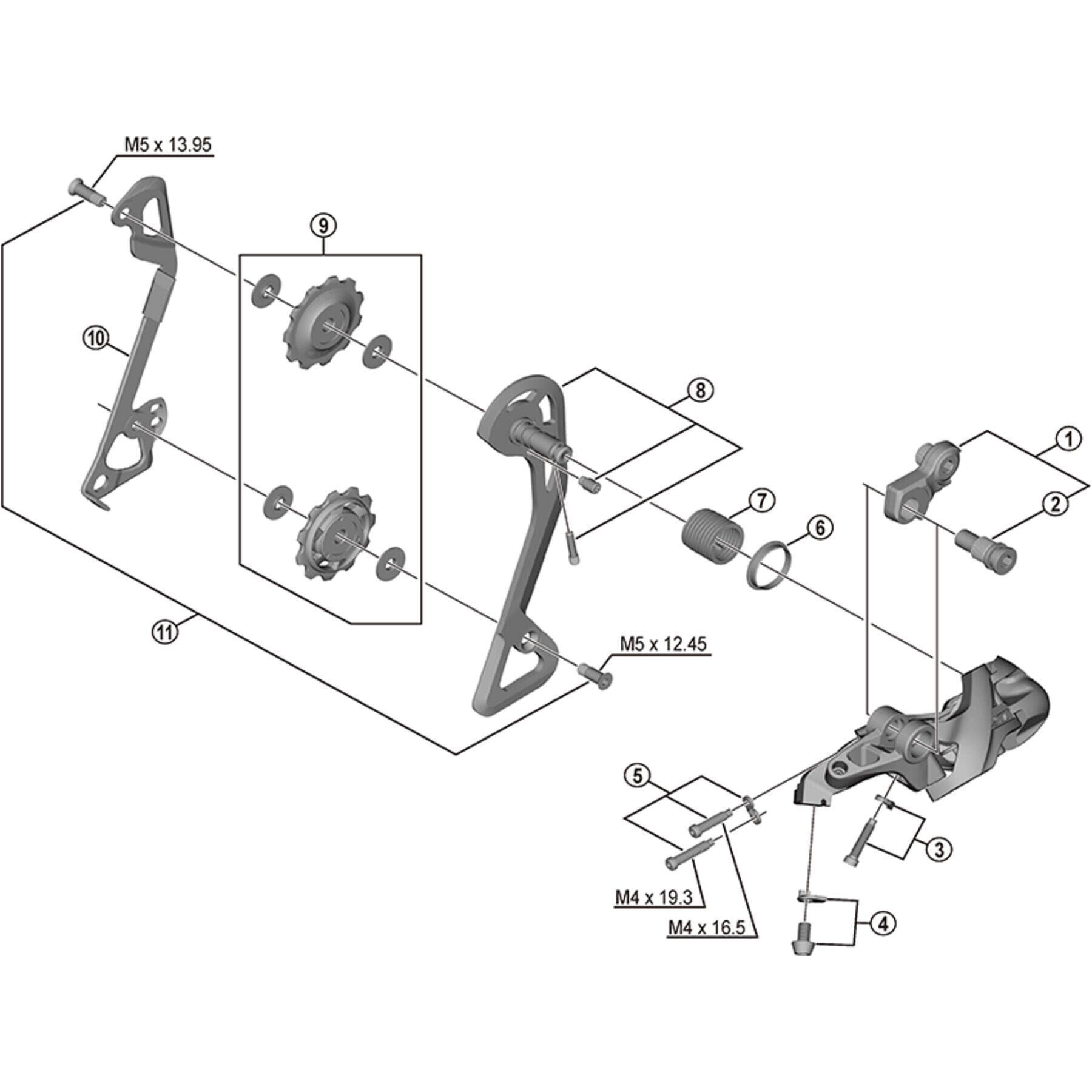 Shimano Spares RD-T8000 inner plate