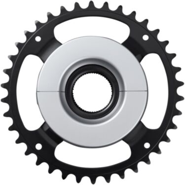 SM-CRE61 STEPS chainring, black/silver, 44T without chainguard