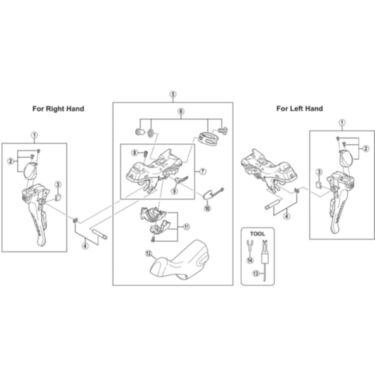 ST-6800 left hand bracket