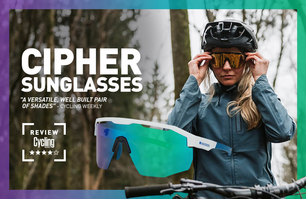 Cycling Weekly Rates the Madison Cipher Photochromic Glasses 4/5.