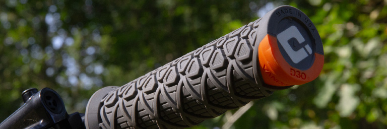 ODI grip on a bike