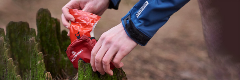 Lifesystems first aid kit in use