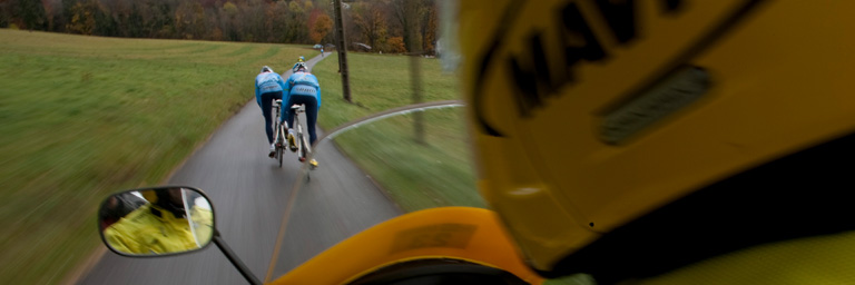 Mavic branded scooter rider motor-pacing world tour team riders